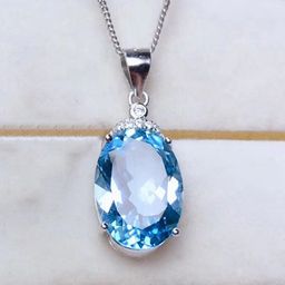 Designs & You Silver-Plated American Diamond Studded Oval Shaped Pendant-image-69