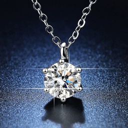Jewels Galaxy Silver-Plated Stone-Studded Tarnish Circular Solitaire Pendant With Chain-image-45