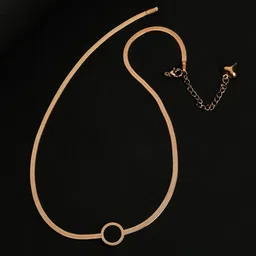 SOHI Gold-Plated & Black Stone-Studded Designer Pendant-34