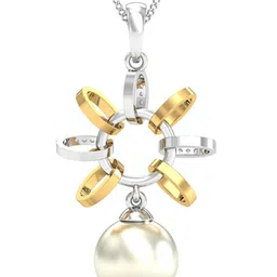 KUBERBOX 18KT Gold Diamond Studded Pendant - 1.53 g-image-35