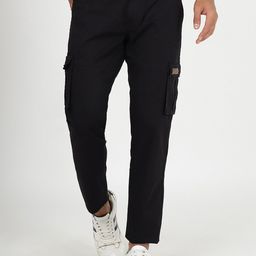 JADE BLUE Men Slim Fit Mid-Rise Pure Cotton Track Pant-image-45
