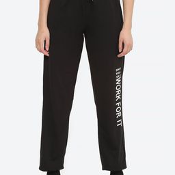 Fashionable Women Typography Printed Cotton Sports Track Pants-picture-14