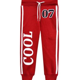A.T.U.N. Boys Red Printed Joggers Trackpant-image-65