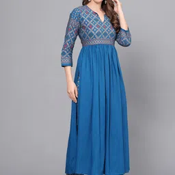 PURSHOTTAM WALA Women Ethnic Motifs Printed Regular Kurta with Trousers-image-68