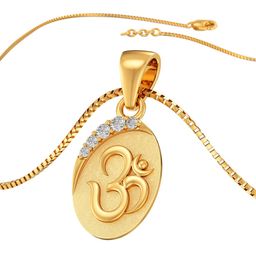 Joyalukkas 22Kt Gemstone Gold Pendant-2.24gm-image-84