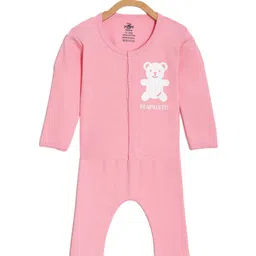 The Mom Store Infants Graphic Printed Pure Cotton T-shirt with Pyjamas-image-98