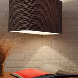 Grated Ginger Black & Brown Printed Quirky Hanging Light-19