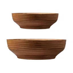 LASAKI Camry Brown 2 Pieces Textured Ceramic Planters-image-39