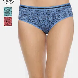 RedRose Women Pack Of 3 Printed Cotton Hipster Briefs-picture-47