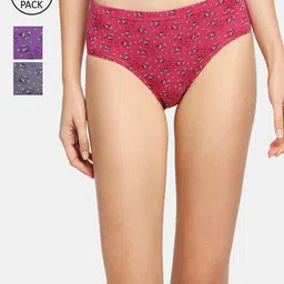 RedRose Women Pack Of 3 Assorted Hipster Briefs PT Inner DC-picture-40