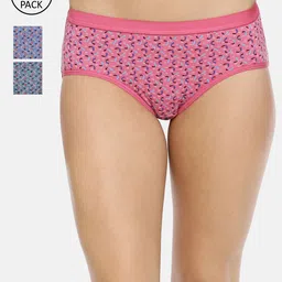 RedRose Women Pack of 3 Printed Hipster Briefs-image-31