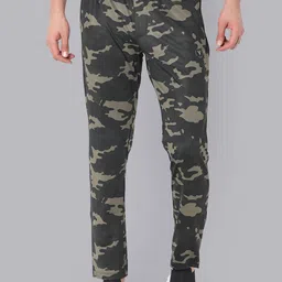 Van Heusen Men Camouflage Printed Slim Fit Track Pants-picture-29