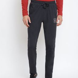 Van Heusen Men Grey Printed Smart Tech Easy Stain Release Track Pants-image-29