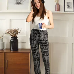 Van Heusen Women Allover Print Functional Pocket Ultra Soft Lounge Pants-image-28