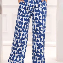 ETC Mid-Rise Printed Parallel Trousers-image-95