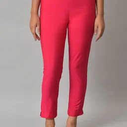W Women Solid Easy Wash Trouser-picture-15