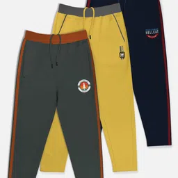 HELLCAT Boys Pack Of 3 Solid Track Pants-picture-54