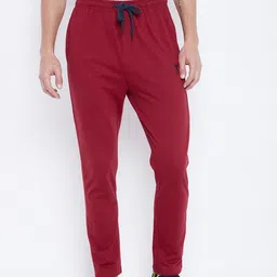 Adobe Men Burgundy Solid Track Pants-image-67