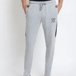 van heusen innerwear Van Heusen Men Grey Printed Smart Tech Easy Stain Release Track Pants image 1