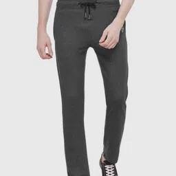 Status Quo Men Charcoal Grey Solid Track Pants-picture-18