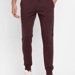 Alan Jones Men Maroon Solid Slim-Fit Track Pants-image-56