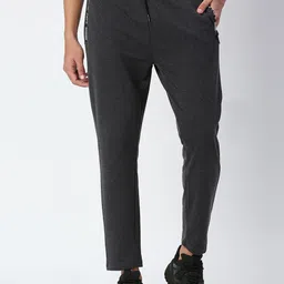 Pepe Jeans Men Grey Solid Slim-Fit Track Pants-picture-56
