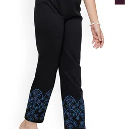 BAESD Girls Pack of 2 Bottom Printed Cotton Lounge Pants-picture-31