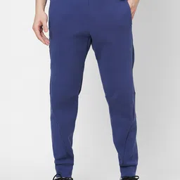 ASICS Men Navy Blue Solid Mobility Knit Track Pants-image-14