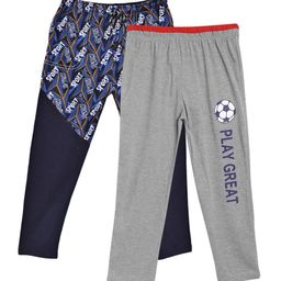 SWEET ANGEL Boys Pack Of 2 Self Design Cotton Track Pants-picture-2