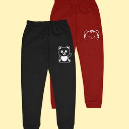 BAESD Infants Boys Pack Of 2 Graphic Printed Joggers-image-59
