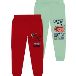 BAESD Boys Pack Of 2 Typography Printed Joggers-picture-36