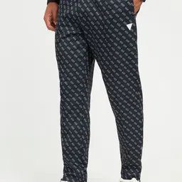 GUESS Men Printed Mid Rise Track Pants-picture-0