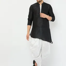 Armaan Ethnic Mandarin Collar Kurta With Dhoti Pants-picture-52