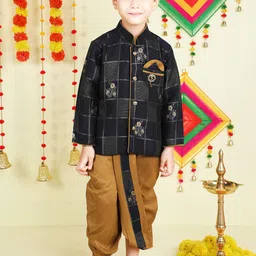 BAESD Boys Floral Regular Kurta With Dhoti Pants-47