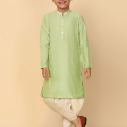 KISAH Boys Mandarin Collar Kurta With Dhoti Pants-picture-46