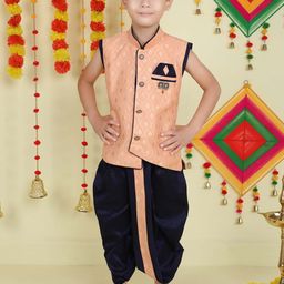 BAESD Boys Woven Design Regular Kurta with Dhoti Pants-69