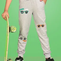 NUSYL Boys Text & Goggles Printed Ankle Length Track Pants-15