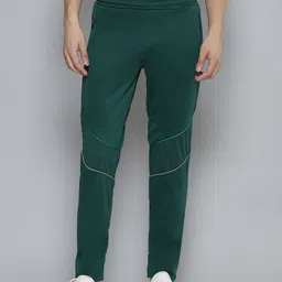 Alcis Men Green Solid Slim Fit Running Track Pants-image-79