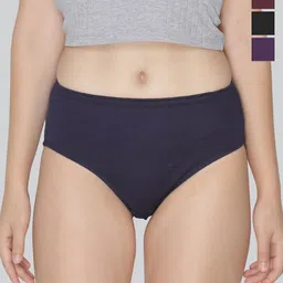 LYRA Pack Of 4 Assorted Anti-Odour Mid-Rise Bikini Briefs-image-80