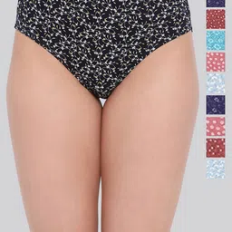 LYRA Pack Of 10 Assorted Printed Anti-Odour Hipster Briefs-image-60