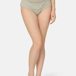 MAMMA PRESTO Mid-Rise Anti Microbial Cotton Maternity Briefs MPU-18 DGREY-I23-image-96