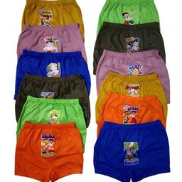BAESD Kids Pack Of 12 Printed Pure Cotton Basic Briefs B57_Drawer_PO-12-53
