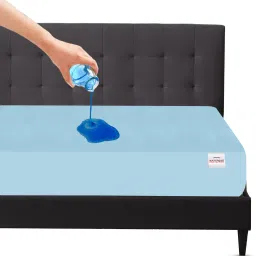 Fitted Single Size Breathable, Stretchable, Waterproof Mattress Cover-image-26