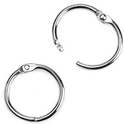 BanteyBanatey Silver Binder / Book Ring 25mm (Pack of 6) Manual Ring Binder-13