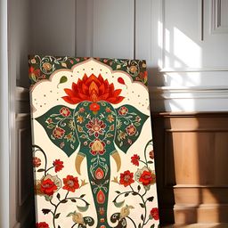 Art Street Green & Cream-Coloured 1 Piece Canvas Other Wall Paintings-image-69