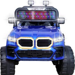 Ride on Toy Kids Jeep with Bluetooth & Music, Rechargeable Electric Jeep Jeep Battery Operated Ride On-image-25