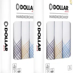Dollar Cotton Handkerchiefs for Men White Border ["White"] Handkerchief-image-26