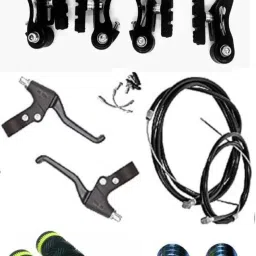 Bicycle Power Break Lever + Wire +Foot rest + Handle grip Bicycle Brake Disk-22