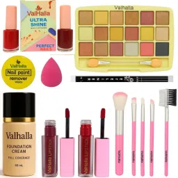 10-in-1 Full Makeup Combo Kit with Foundation, Lipstick & More-image-1