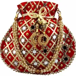 Women Red Potli-image-24